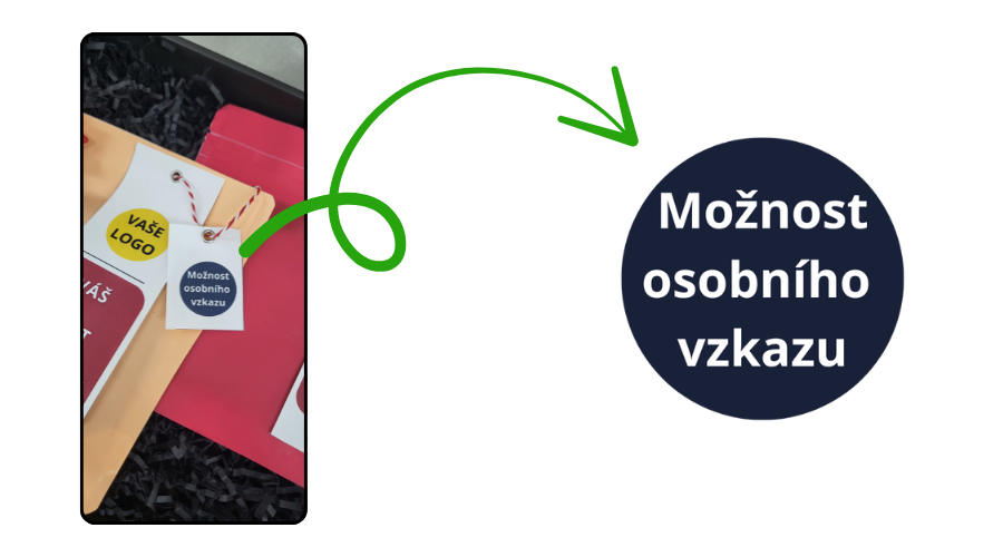 osobní vzkaz na dárku od Johnny Coffee